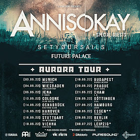 Tourplakat Annisokay Aurora Tour 2022