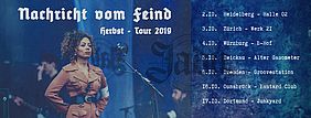 Jadus Tourplakat mit allen wichtigen Tourdaten
