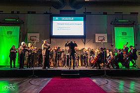 Foto des Auftritts des Collegium musicum der TU Chemnitz e.V. bei der  Immatrikulationsfeier der TU Chemnitz 2019