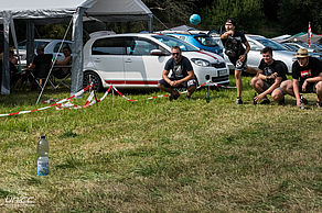 Flunky Ball auf dem GOA-Zeltplatz