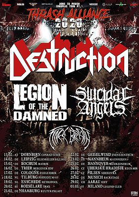 Konzertplakat der Thrash Alliance Tour 2020