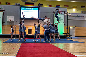 Foto des Sportensamble Chemnitz bei der Immatrikulationsfeier der TU Chemnitz