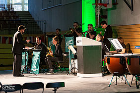 Foto der TU Big Band bei der Immatrikulationsfeier der TU Chemnitz