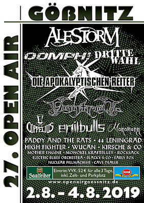 Plakat 27. Gößnitz Open Air